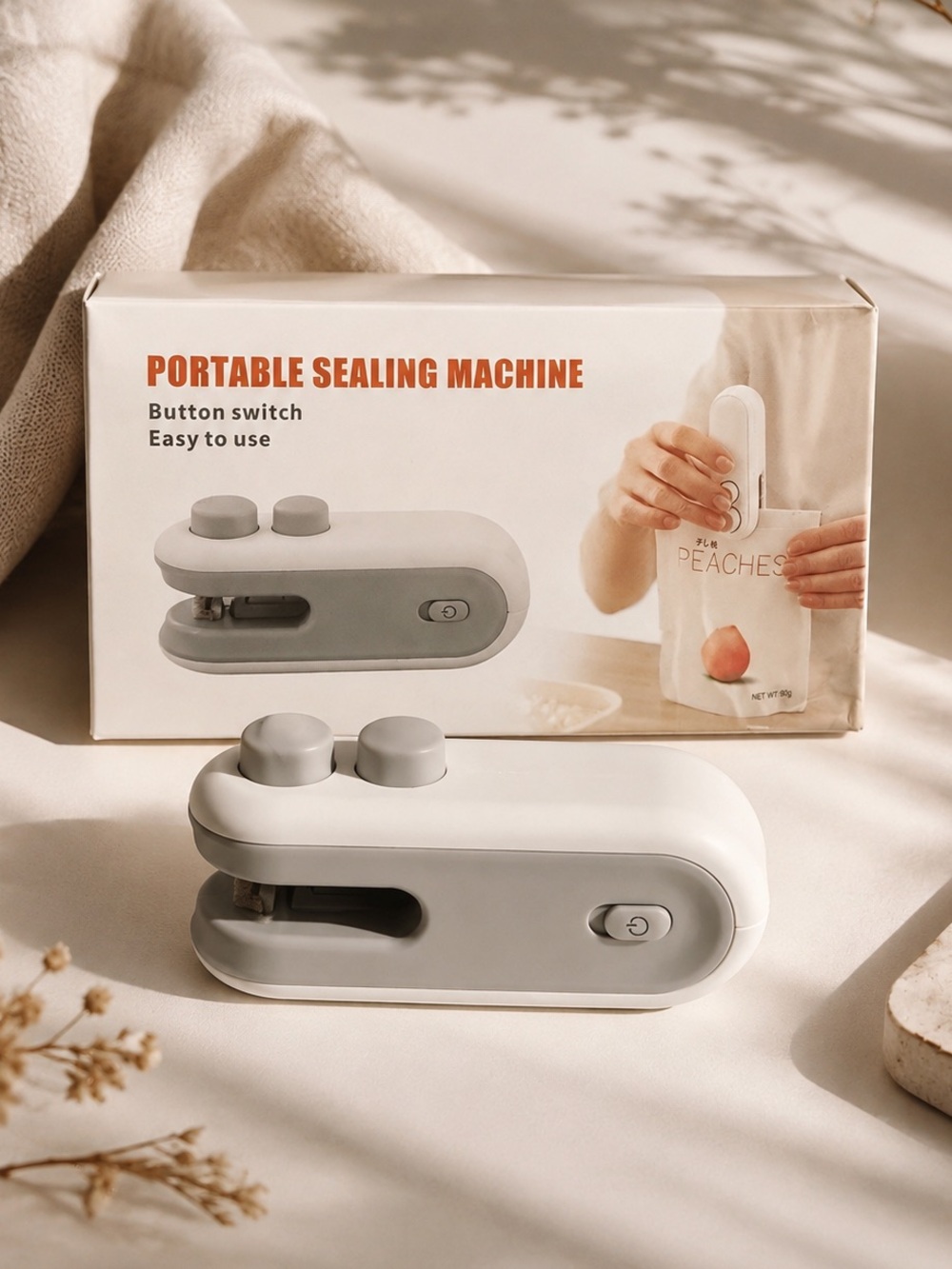 Portable Mini Bag Sealer – 2-in-1 Sealer & Cutter